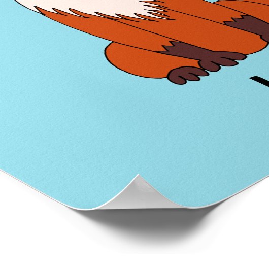 『Be Brave』キツネポスター ポスター (角)