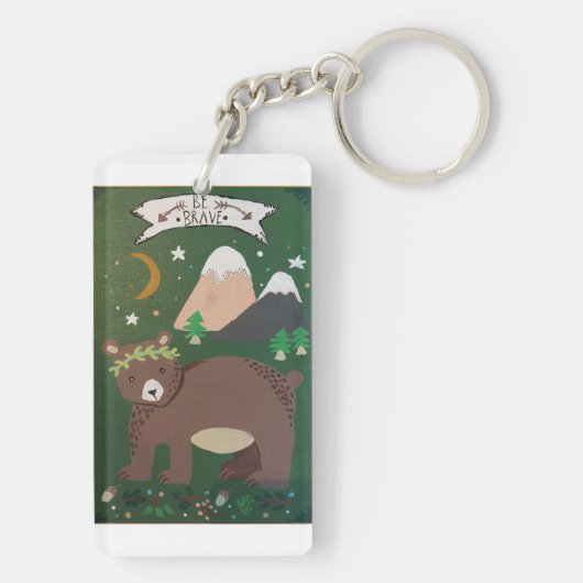 「Be Brave」キーチェーン キーホルダー (裏面)