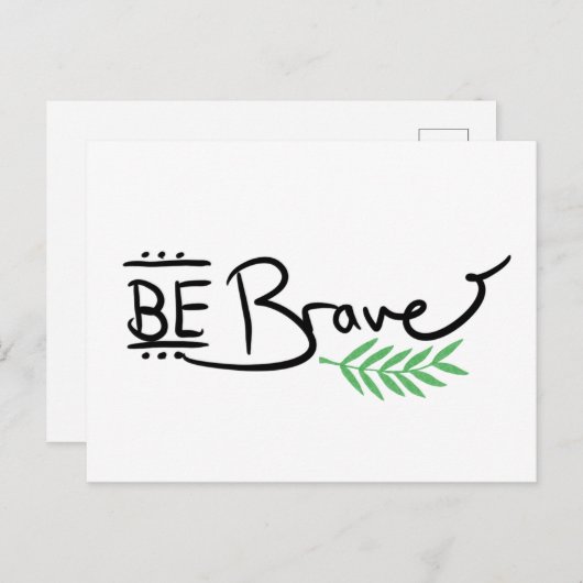 Be Brave Water色のはがき シーズンポストカード (正面/裏面)