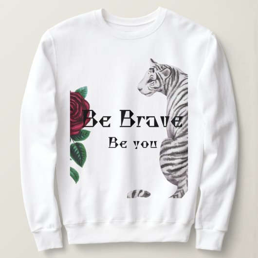 Be Brave Women Hoodie スウェットシャツ (デザイン正面)