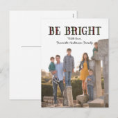 Be Brightカラフル Holidayフォトポストカード シーズンポストカード (正面/裏面)