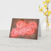 Be Brilliant – このインスピレーショ得ン・カード カード (黄色い花)