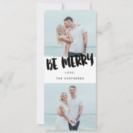 Be Brushメリー Scriptホリデー写真カード シーズンカード