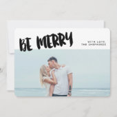 Be Brushメリー Scriptホリデー写真カード シーズンカード (正面)