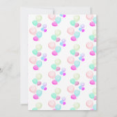 Be Cappy Capybara自転車の子供かわいい誕生日パーティー 招待状 (裏面)