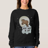 Be Capy Pull Up Capybara  Meme Cute Capybara Anima スウェットシャツ (正面)