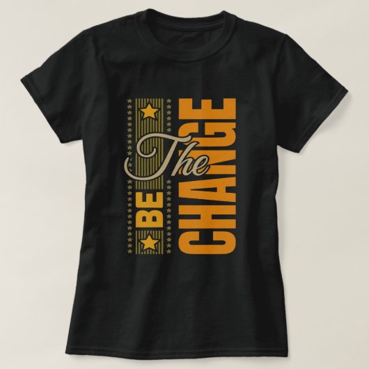Be Change -感動的引用文T Tシャツ (デザイン正面)