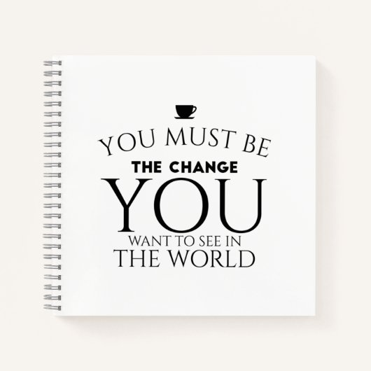 Be change black ノートブック (正面)