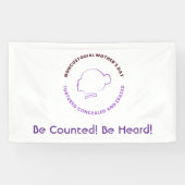 Be Counted Be Heard Noncustodial Mothers Bannor 横断幕 (横)