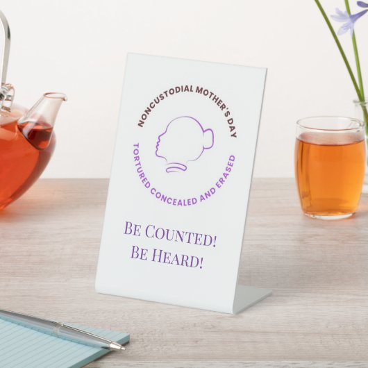 Be Counted! Be Heard! Sinage for Desk 台座サイン (インサイチュ)