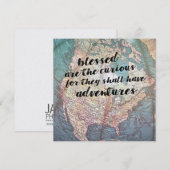 BE CURIOUS 5.25 x 5.25 card 招待状 (正面/裏面)