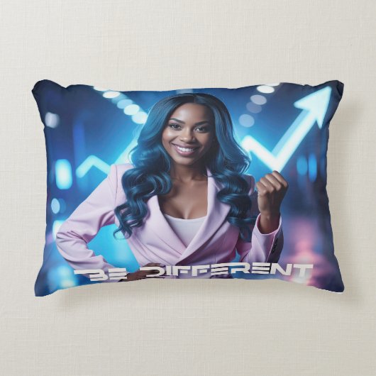 BE DIFFERENT アクセントクッション (正面)