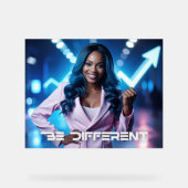 BE DIFFERENT アクリルサイン (正面)