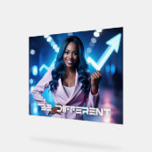 BE DIFFERENT アクリルサイン (傾斜)