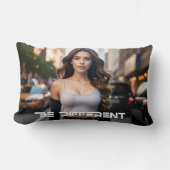 BE DIFFERENT ランバークッション (正面)