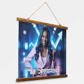 BE DIFFERENT 吊り下げ型タペストリー (傾斜あり)