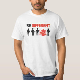 Be Different - Funny Drummer  Tシャツ