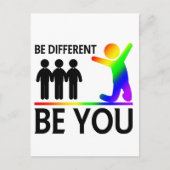 Be different - LGBTQ Pride ポストカード (正面)