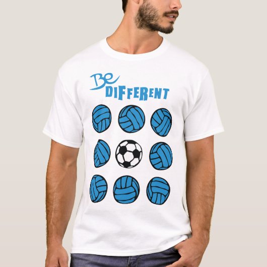 be different volley foot soccer volleyball ballon tシャツ (正面)