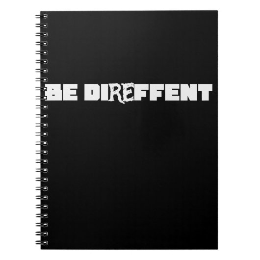 Be Direffent ノートブック (正面)