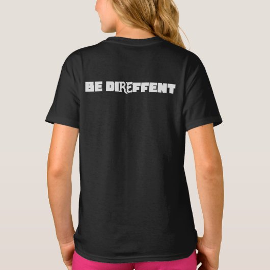 Be Direffent Tシャツ (裏面)
