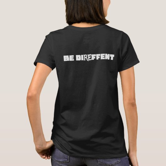Be Direffent Tシャツ (裏面)