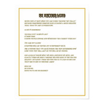 Be Encouraged - Poster