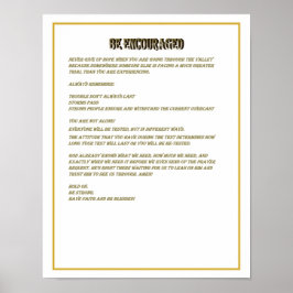 Be Encouraged - Poster ポスター