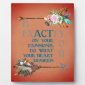 Be Exactly You Bohoスタイルアローフラワービューティフル フォトプラーク (正面)