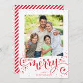 BE FAMILY写真メリーおもしろいスクリプモダント赤 シーズンカード