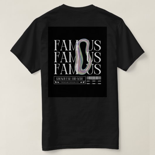 BE FAMOUS – ドリーマはっきりしたー&ドアー用グラフィックティー Tシャツ (デザイン裏面)