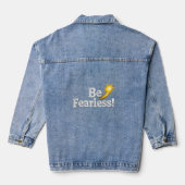 Be Fearless Inspirational Women’s Denim Jacket  デニムジャケット (裏面)