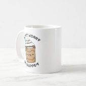 Be Frappey Frappuccino Punを心配おもしろいしない コーヒーマグカップ (正面左)