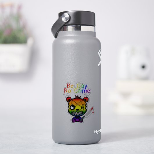 Be Gay Do Crime LGBTQ+ プライド ベア シール (HydroFlask)