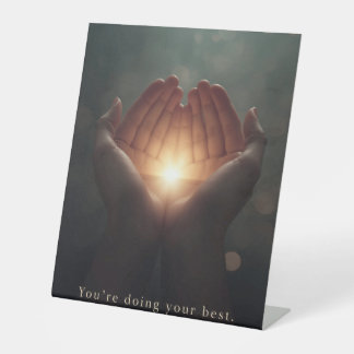 Be Gentle With Yourself 台座サイン