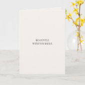 Be Gentle With Yourself  – Encouragement カード (黄色い花)