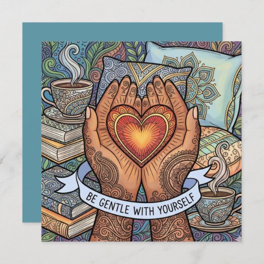 Be Gentle With Yourself Personalized Card シーズンカード (正面/裏面)