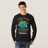 Be Good To Our Planet With Reading Teacher Earth D Tシャツ (正面フル)