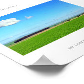 Be Green Vineyardフィールド自然風景ポスター ポスター (角)