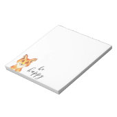 Be Happyキツネ ノートパッド (回転)