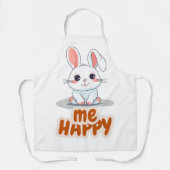 Be Happyタイポグラフィ エプロン (正面)