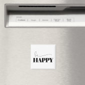 Be Happyタイポグラフィ マグネット (インサイチュ (食洗機))