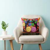 Be Happy絵文字パーソナライズされた文字 クッション (椅子)