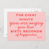 Be Happy – はがきやる気を起こさせる ポストカード (正面/裏面)