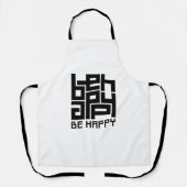 Be happy エプロン (正面)