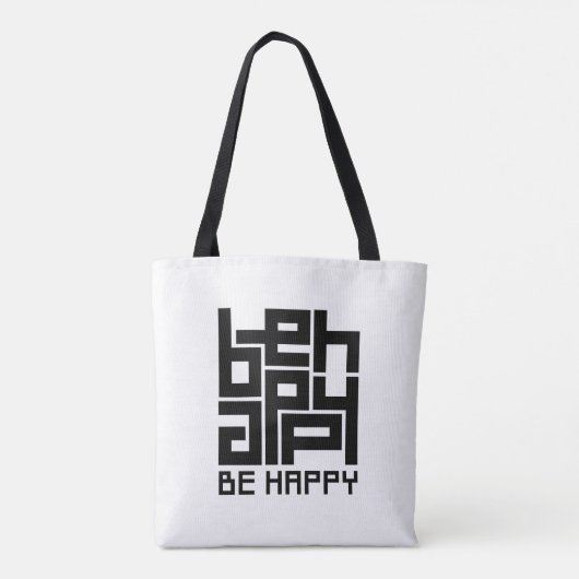 Be happy トートバッグ (裏面)