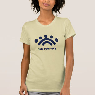 Be Happy、編集文字からデザインTシャツ Tシャツ