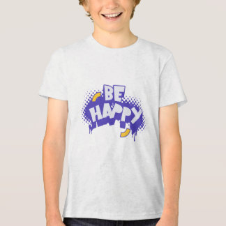 Be Happy – 陽気で多彩なデザイン トライブレンドＴシャツ