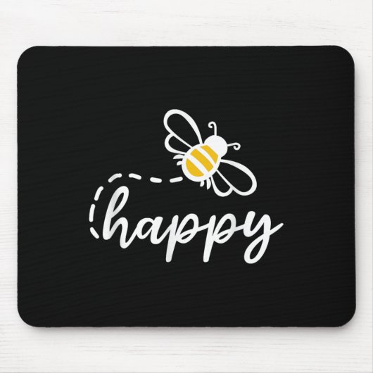 Be Happy Be Kind - Bee Happy, 感動的, Motiv マウスパッド (正面)