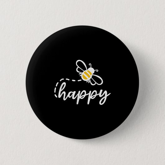 Be Happy Be Kind - Bee Happy, 感動的, Motiv 缶バッジ (正面)